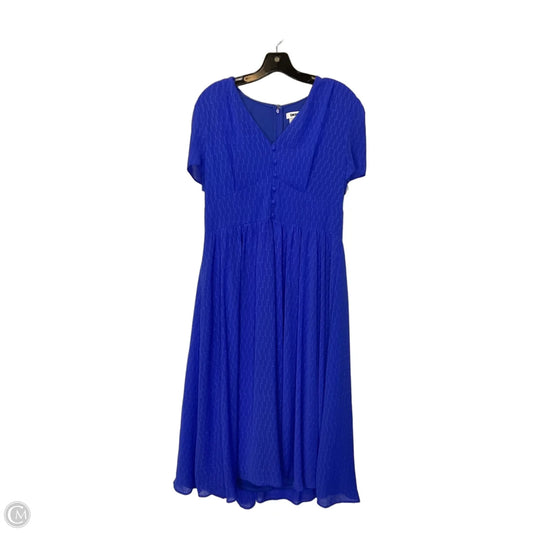 Dress Casual Maxi By Dkny In Blue, Size: 12