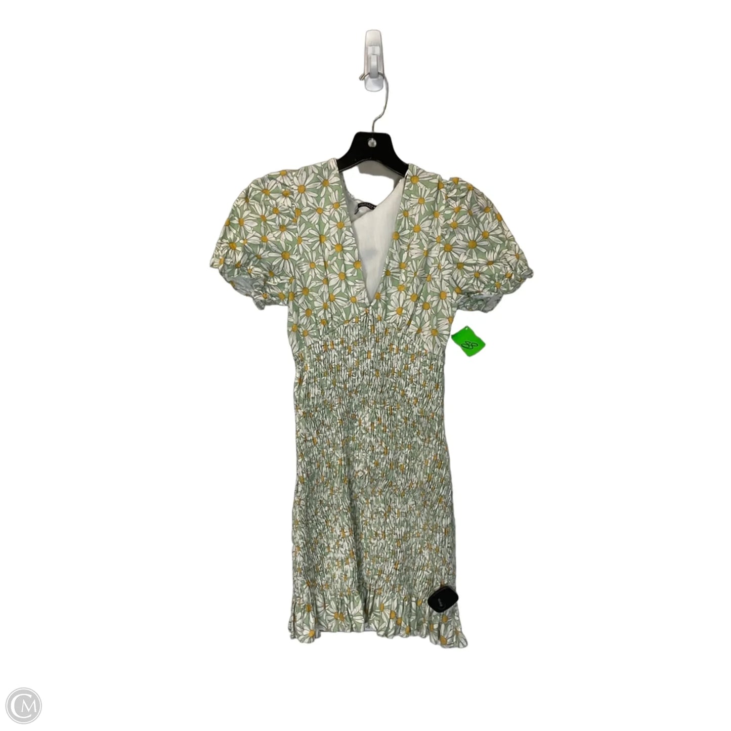 Dress Casual Short By Zara In Green, Size: M