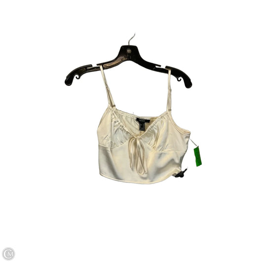 Top Sleeveless By Forever 21 In Cream, Size: S