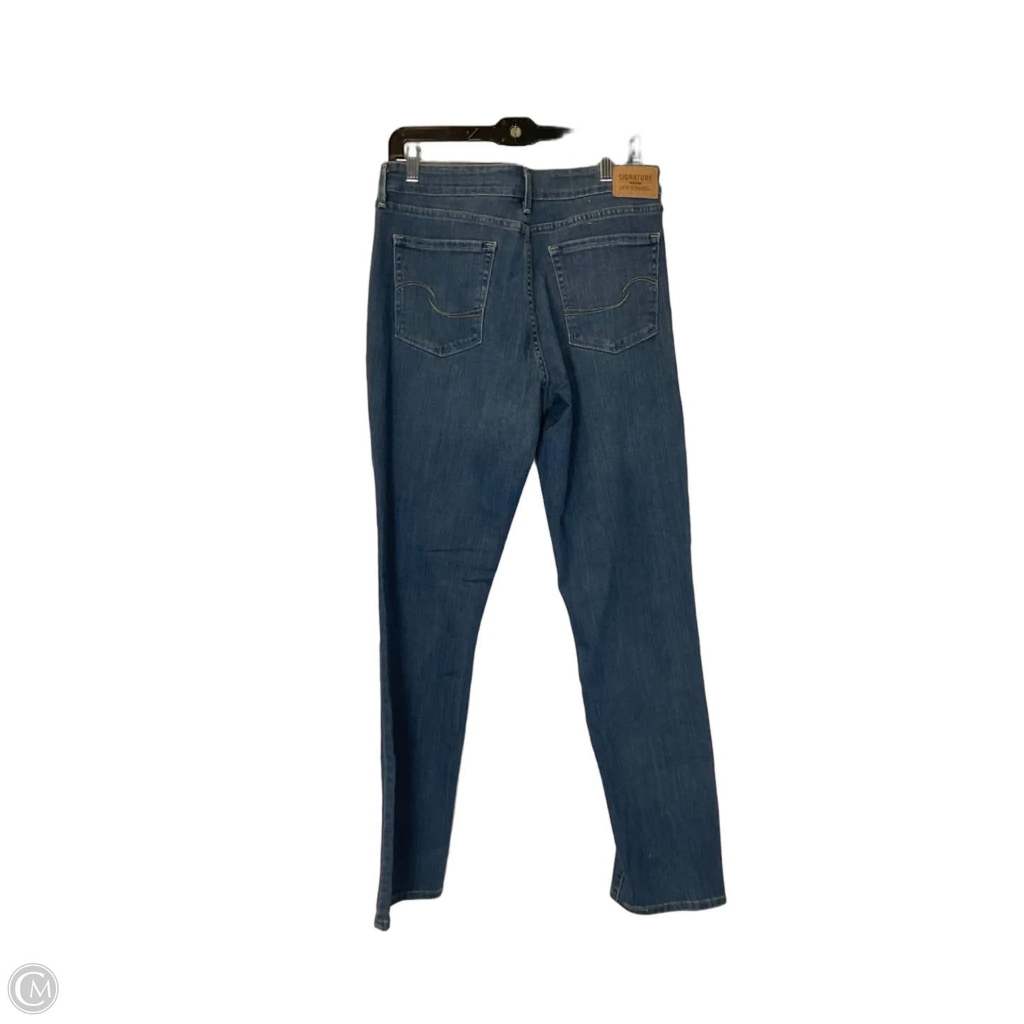Jeans Straight By Levis In Blue Denim, Size: 14