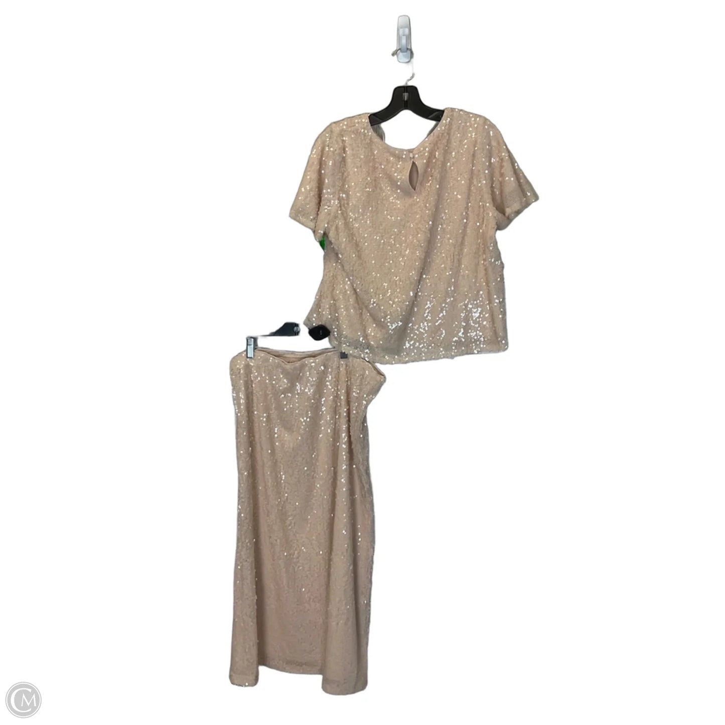 Skirt Set 2pc By Lc Lauren Conrad In Tan, Size: L