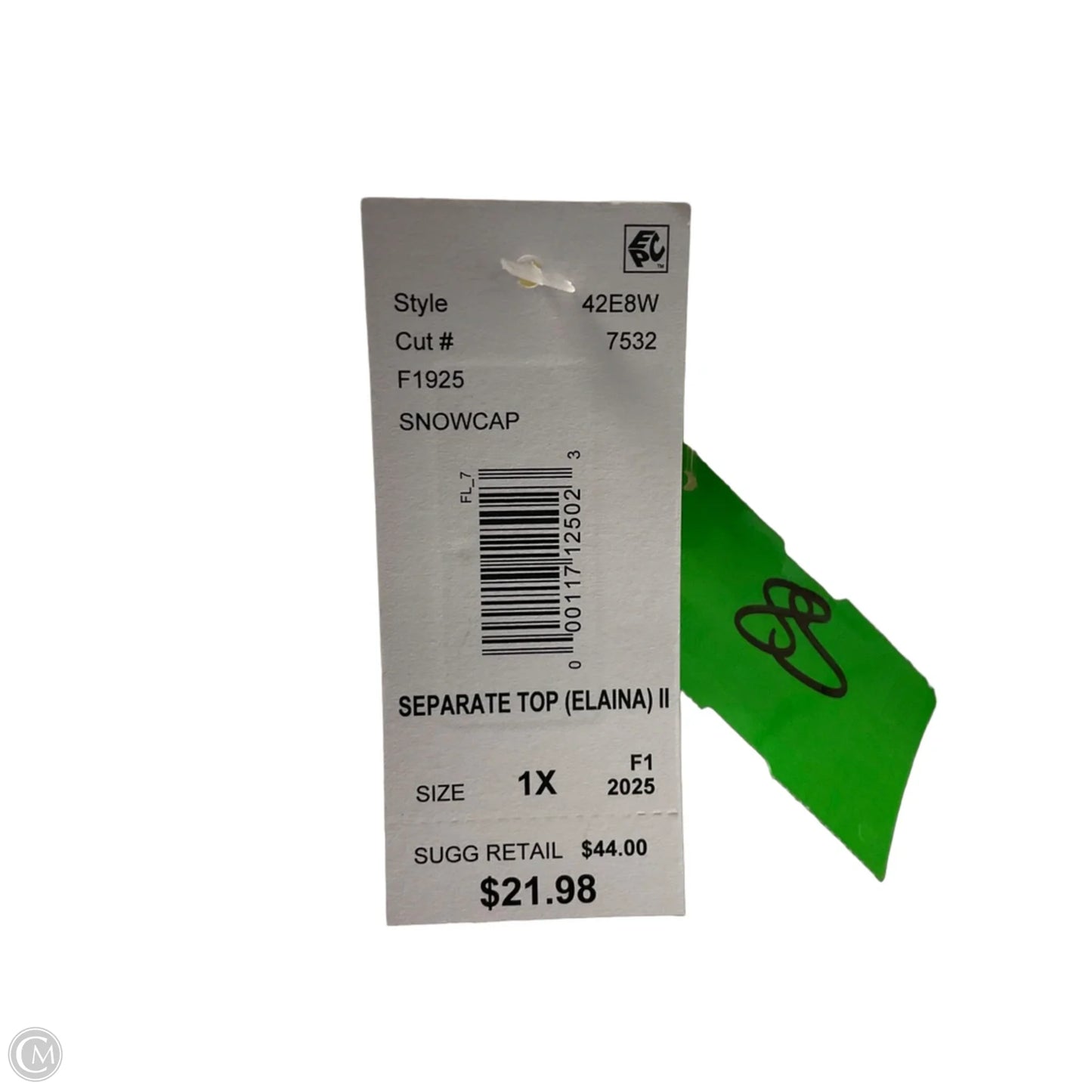 Top Short Sleeve By Clothes Mentor In Green, Size: Xl