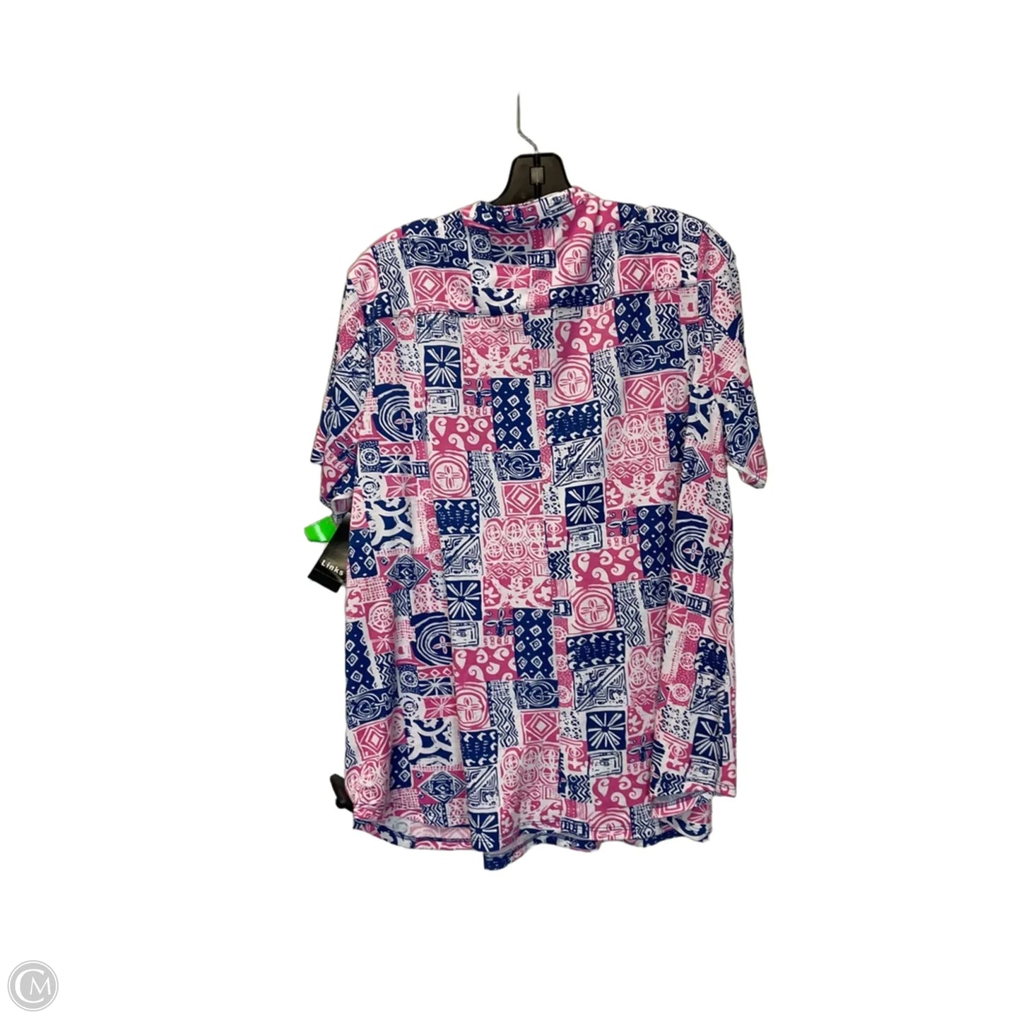 Top Short Sleeve By Clothes Mentor In Blue & Pink, Size: Xl