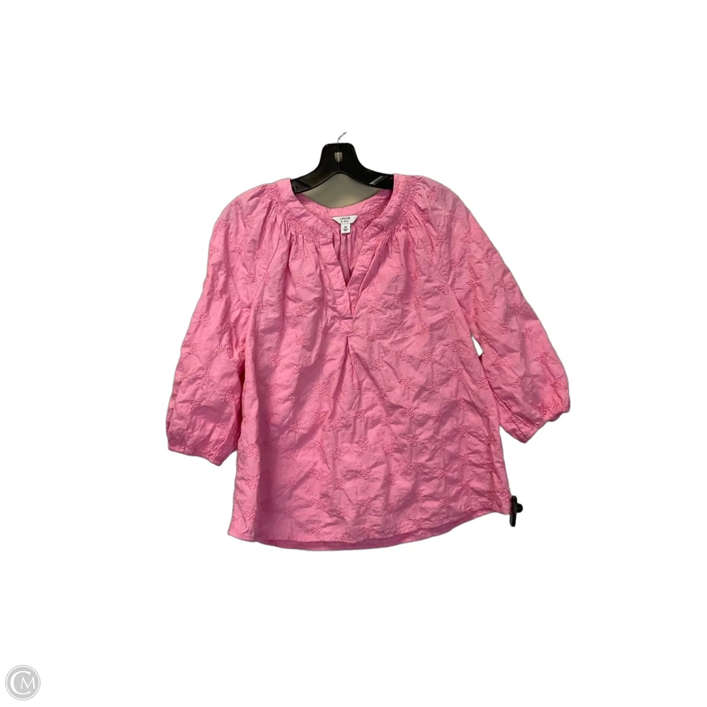 Top Short Sleeve By Crown And Ivy In Pink, Size: 5