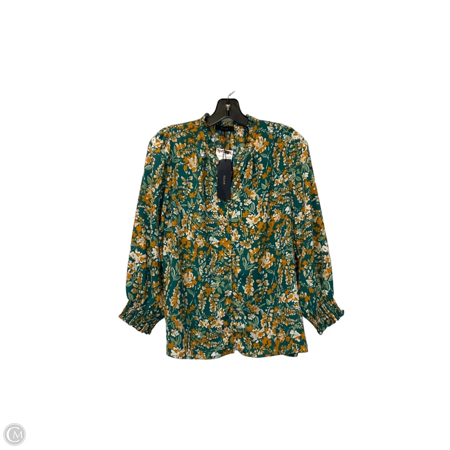 Top Long Sleeve By Clothes Mentor In Green, Size: M