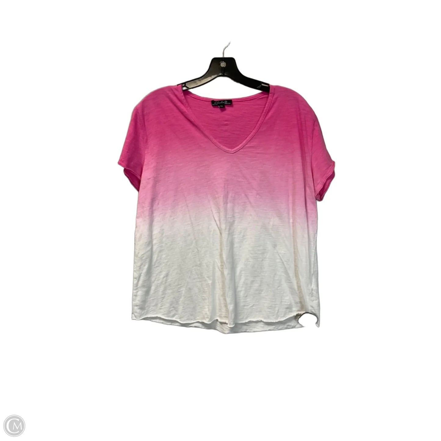 Top Short Sleeve By Charlie B In Pink, Size: L