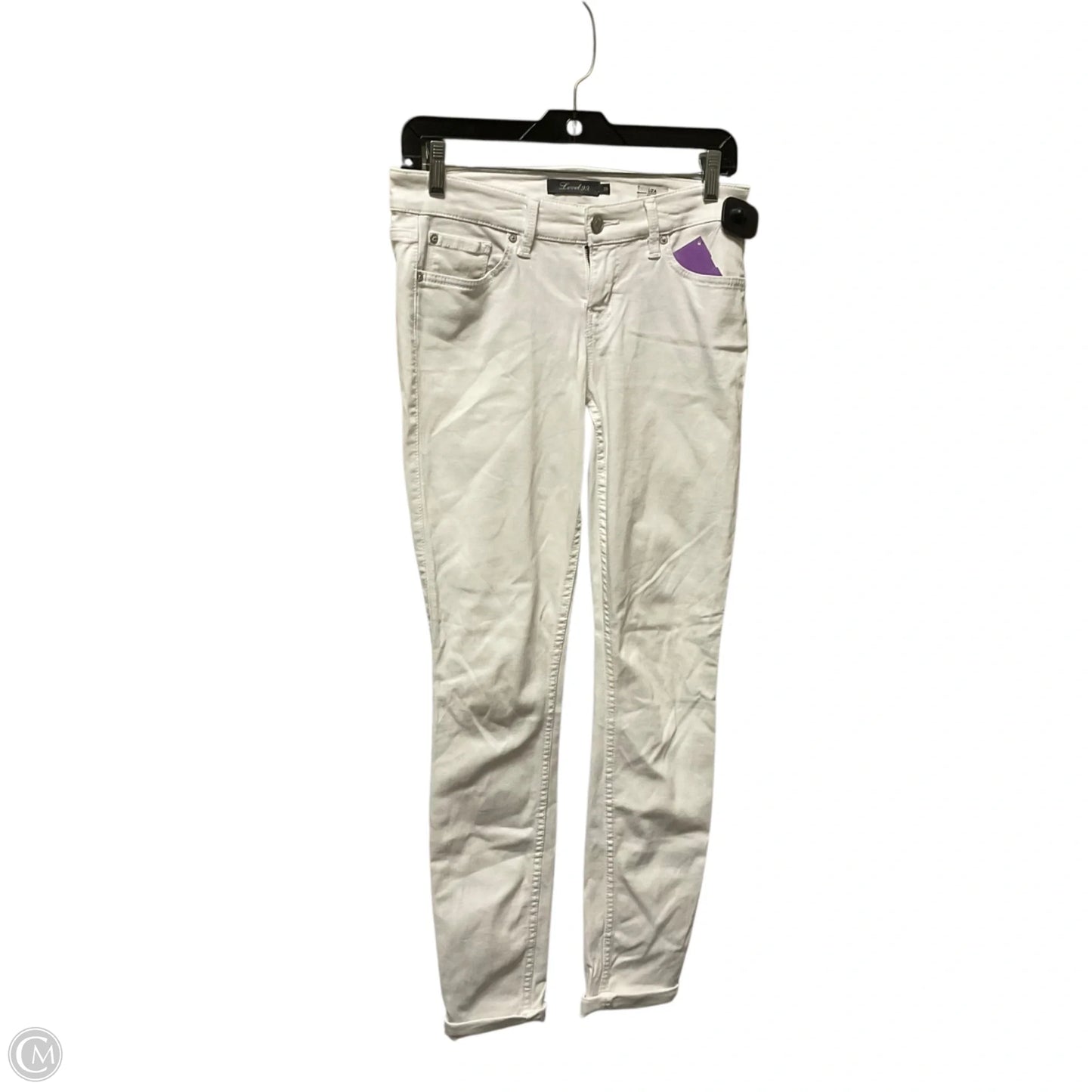 Jeans Skinny By Level 99 In White Denim, Size: 2