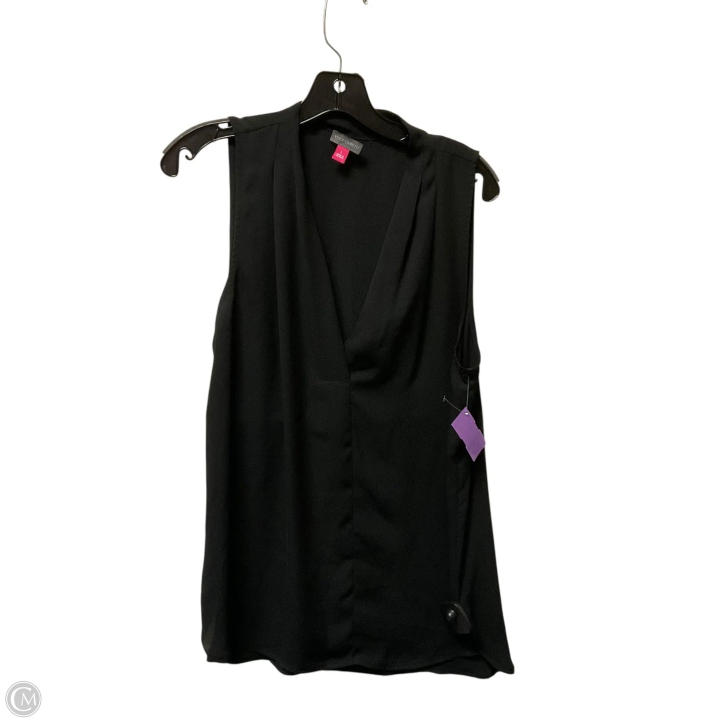 Top Sleeveless By Vince Camuto In Black, Size: L