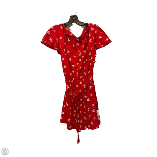 Dress Casual Short By Asos In Red, Size: 6