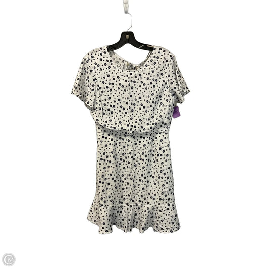 Dress Casual Short By Clothes Mentor In Blue & White, Size: 10
