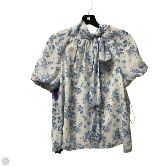 Top Short Sleeve By Cece In Blue, Size: M