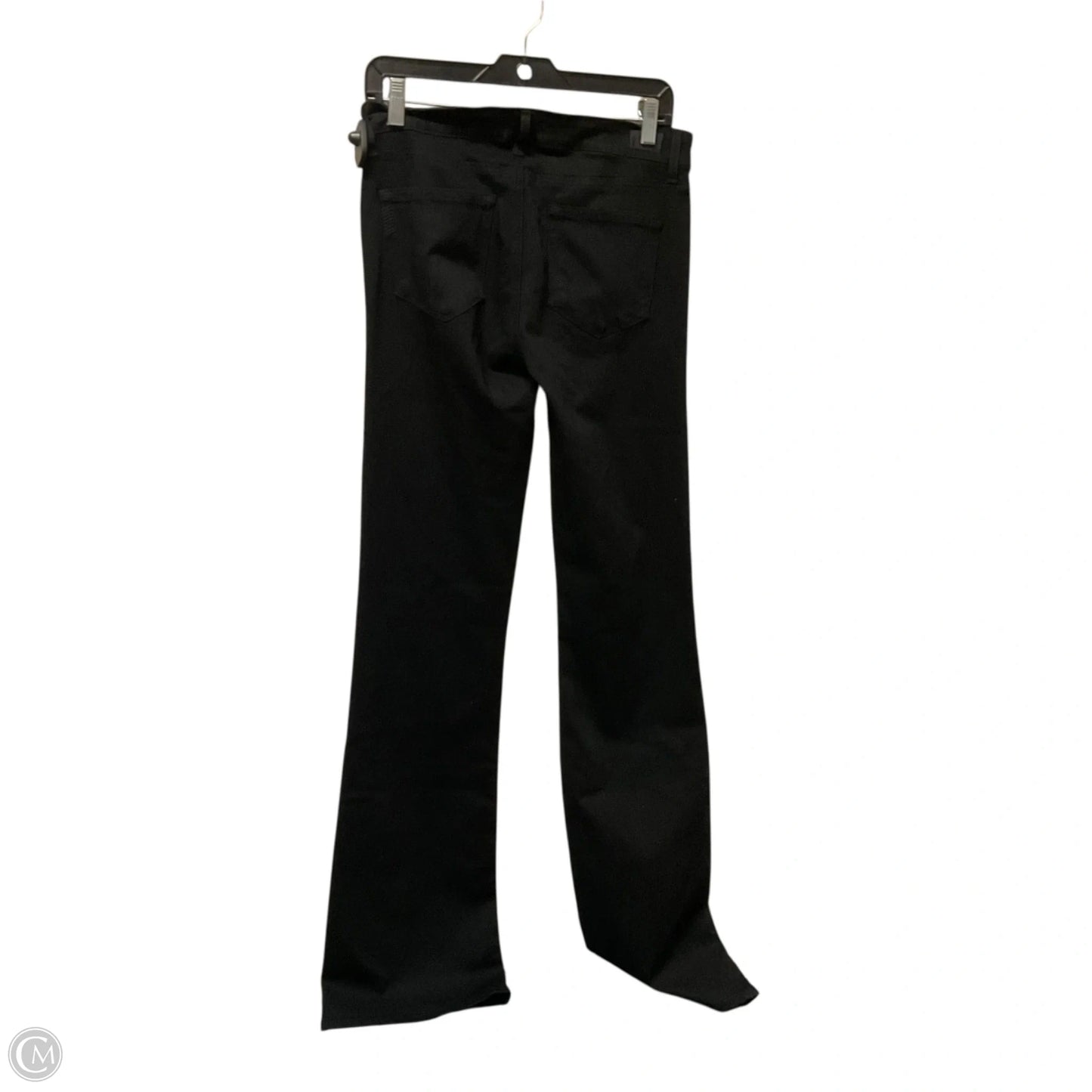 Jeans Flared By Paige In Black Denim, Size: 6