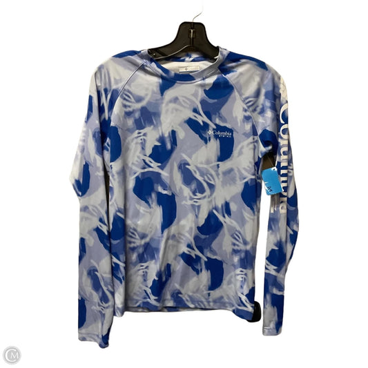 Athletic Top Long Sleeve Crewneck By Columbia In Blue, Size: S
