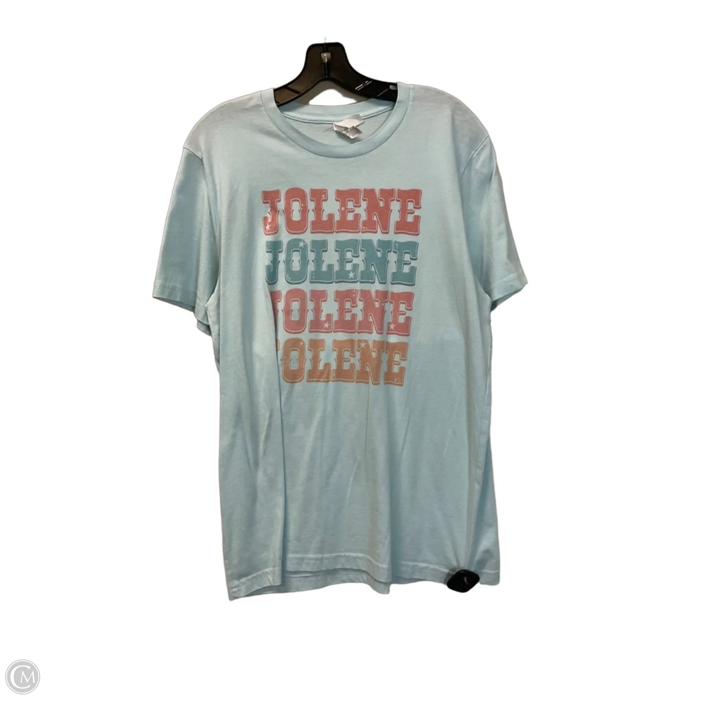 Top Short Sleeve By Canvas In Blue, Size: L