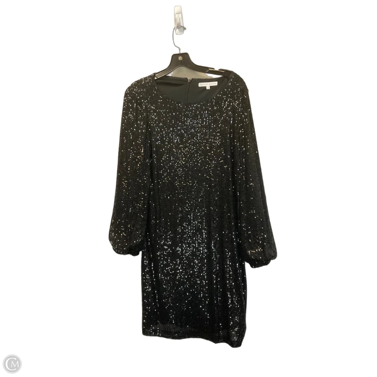 Dress Party Midi By Preston And New York In Black, Size: 12