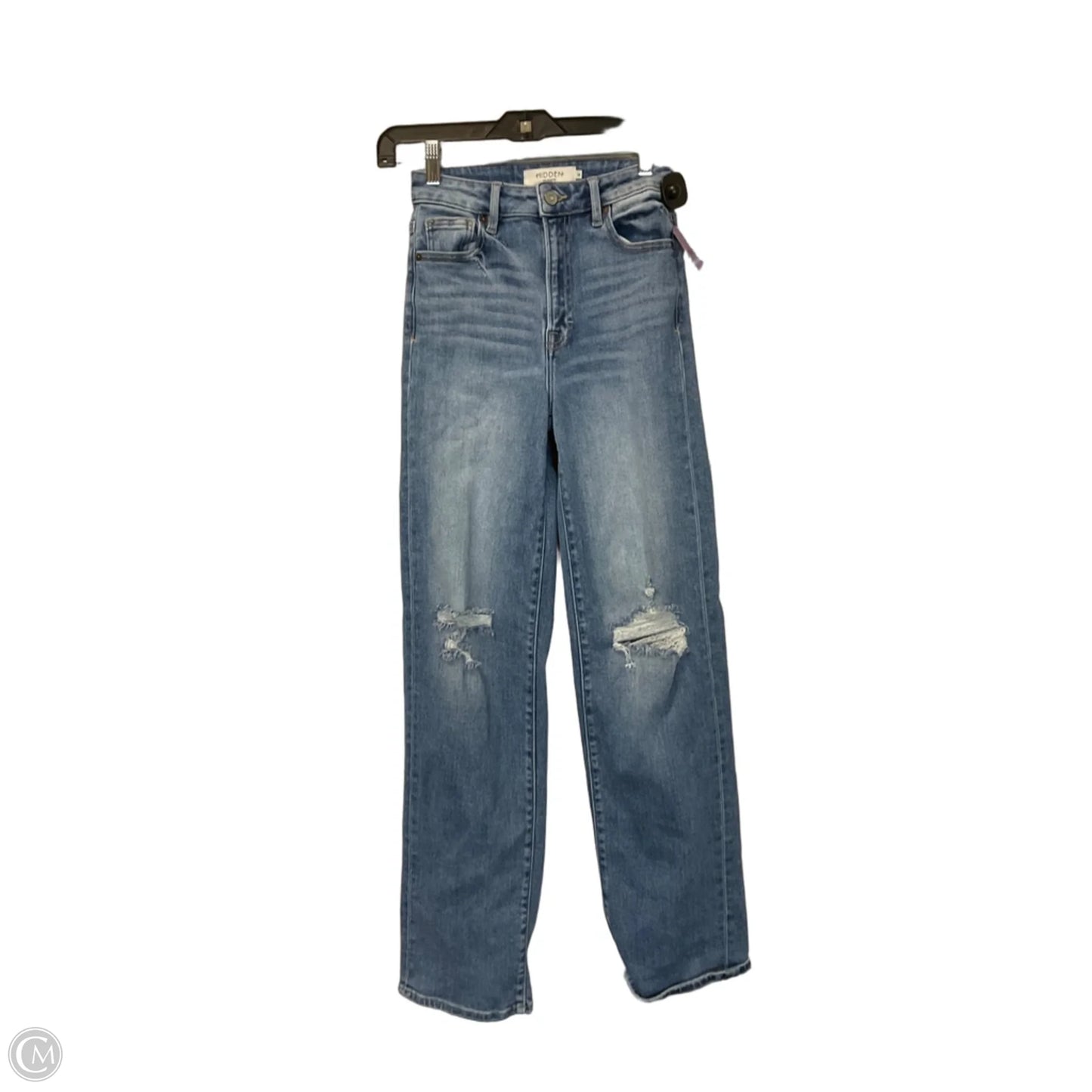 Jeans Straight By Hidden In Blue Denim, Size: 0