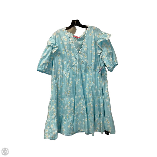 Dress Casual Midi By Simply Southern In Blue, Size: Xxl