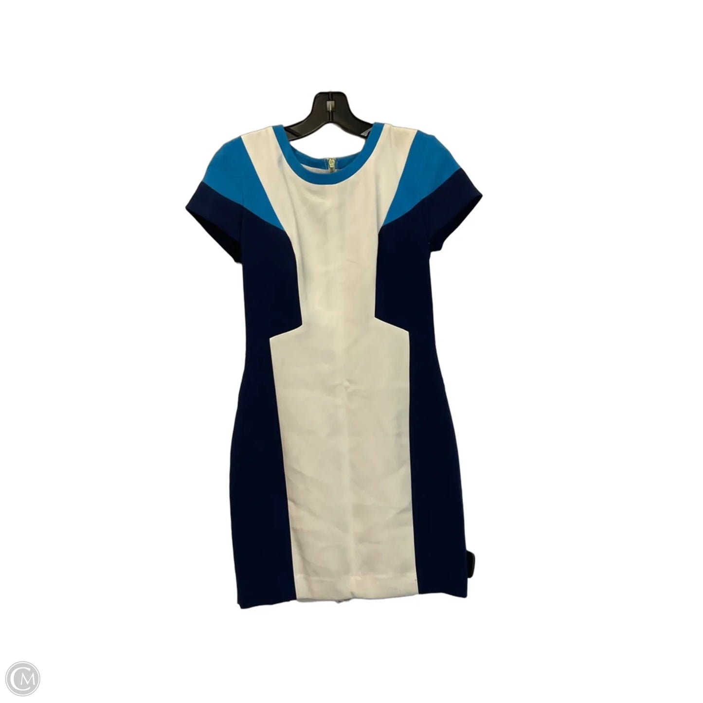 Dress Work By Club Monaco In Blue & Cream, Size: 0