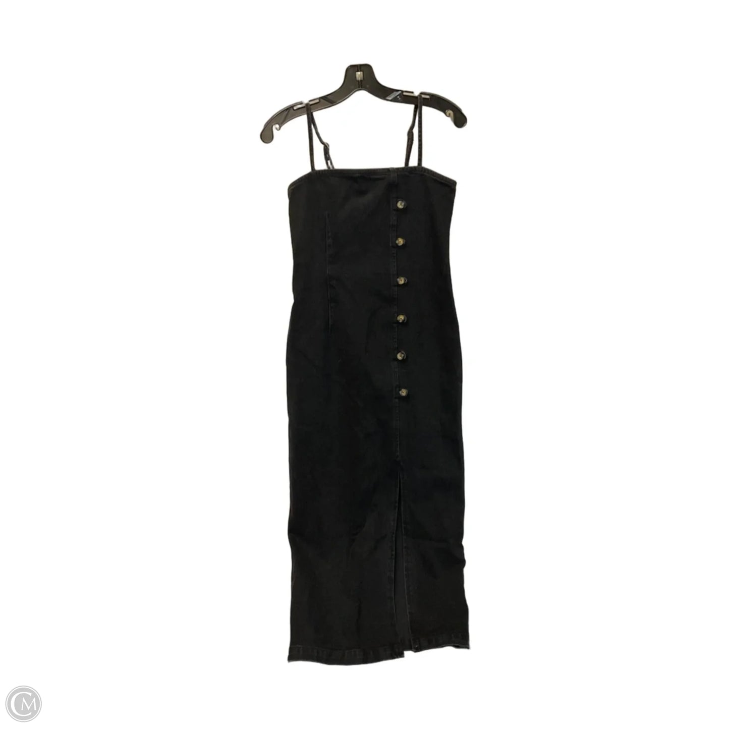 Dress Casual Maxi By Asos In Black Denim, Size: 8