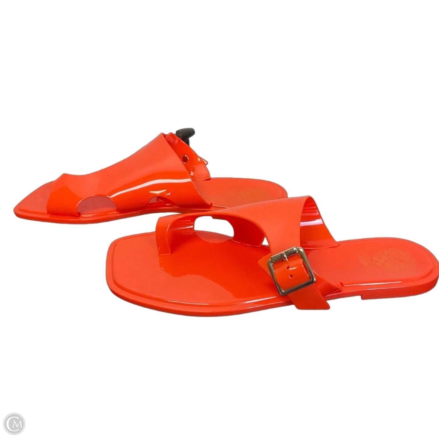 Sandals Flip Flops By Clothes Mentor In Orange, Size: 10