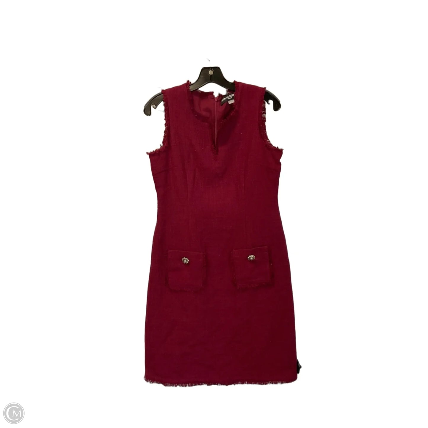 Dress Designer By Karl Lagerfeld In Red, Size: 4