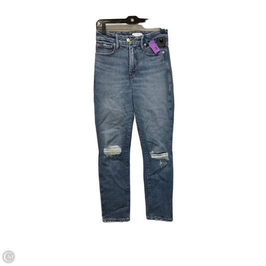 Jeans Flared By Good American In Blue Denim, Size: 0