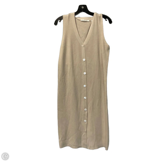 Dress Casual Midi By Cyrus In Tan, Size: S