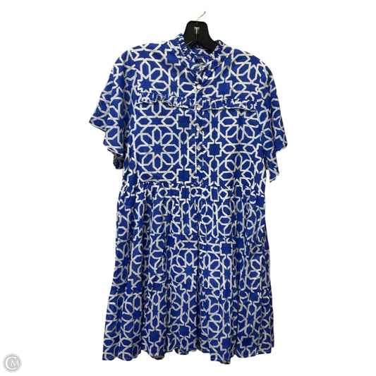 Dress Casual Short By Ros Garden In Blue, Size: Xs