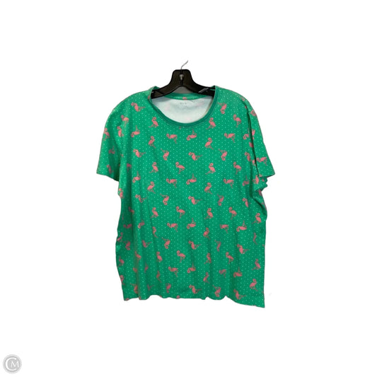 Top Short Sleeve Basic By Kim Rogers In Green, Size: Xl