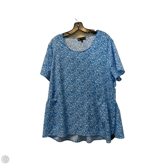 Top Short Sleeve By N Touch In Blue, Size: Xl