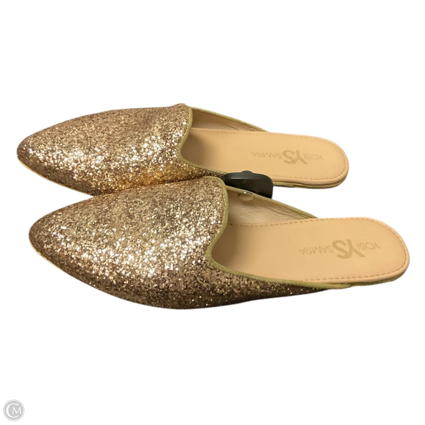 Shoes Flats By Clothes Mentor In Gold, Size: 9