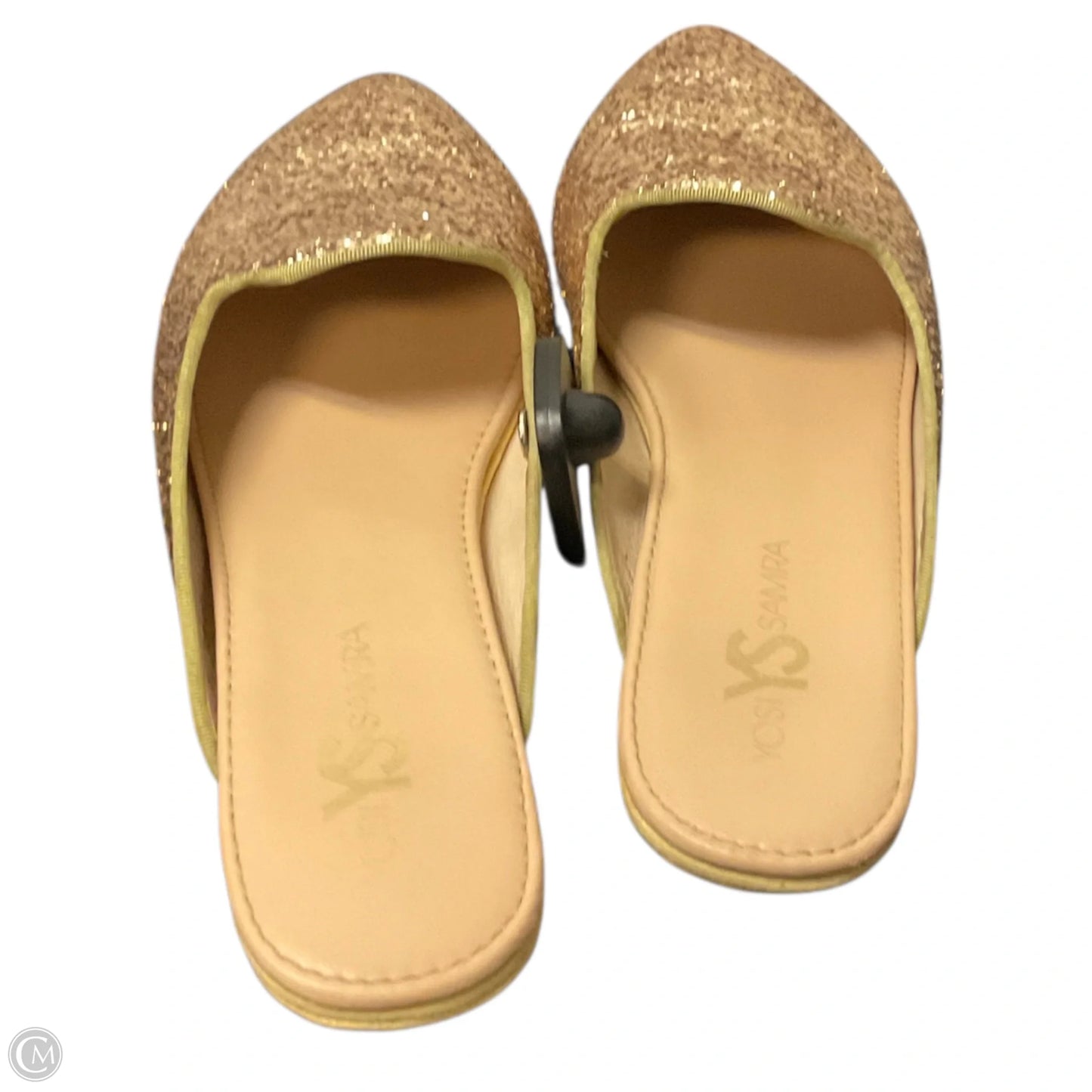 Shoes Flats By Clothes Mentor In Gold, Size: 9