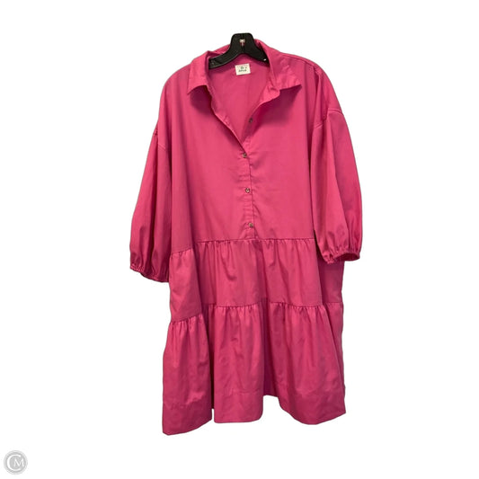 Dress Casual Short By Clothes Mentor In Pink, Size: L