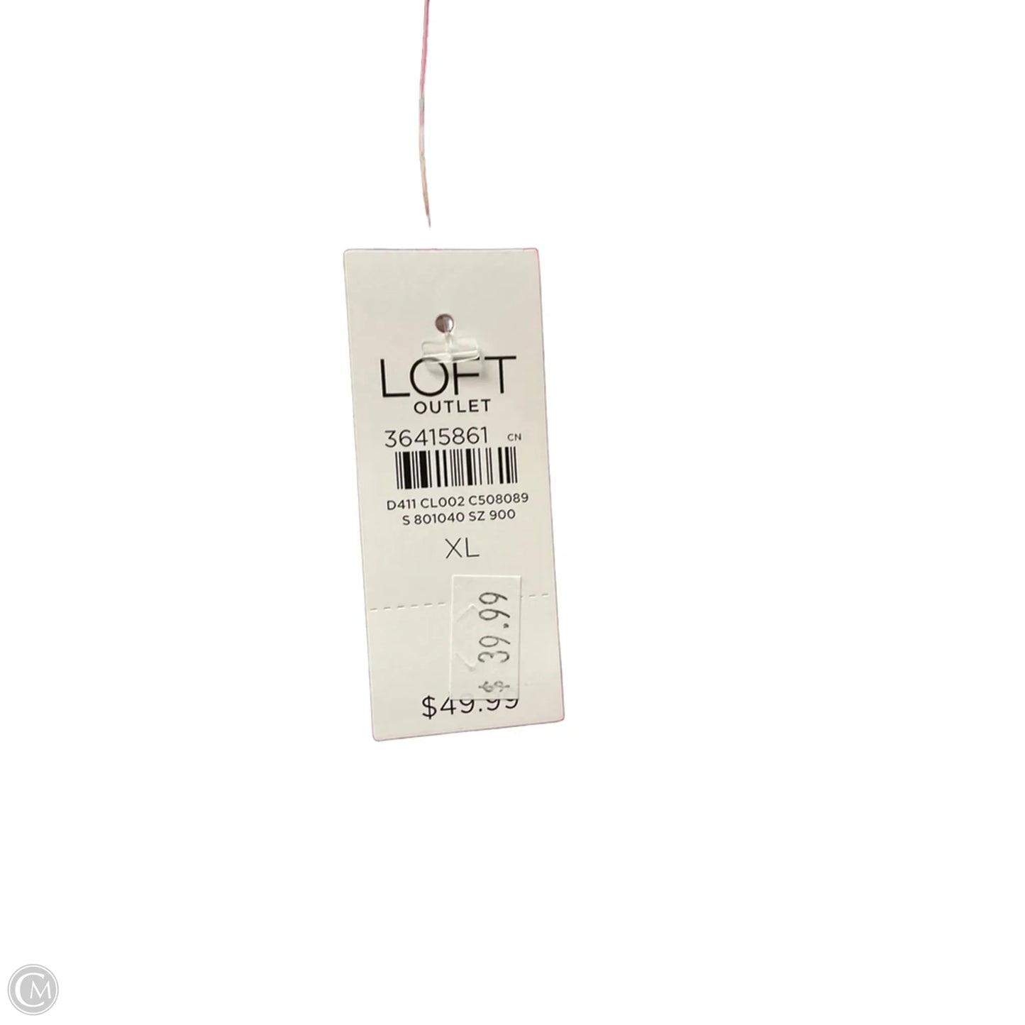 Top Sleeveless By Loft In Pink, Size: Xl