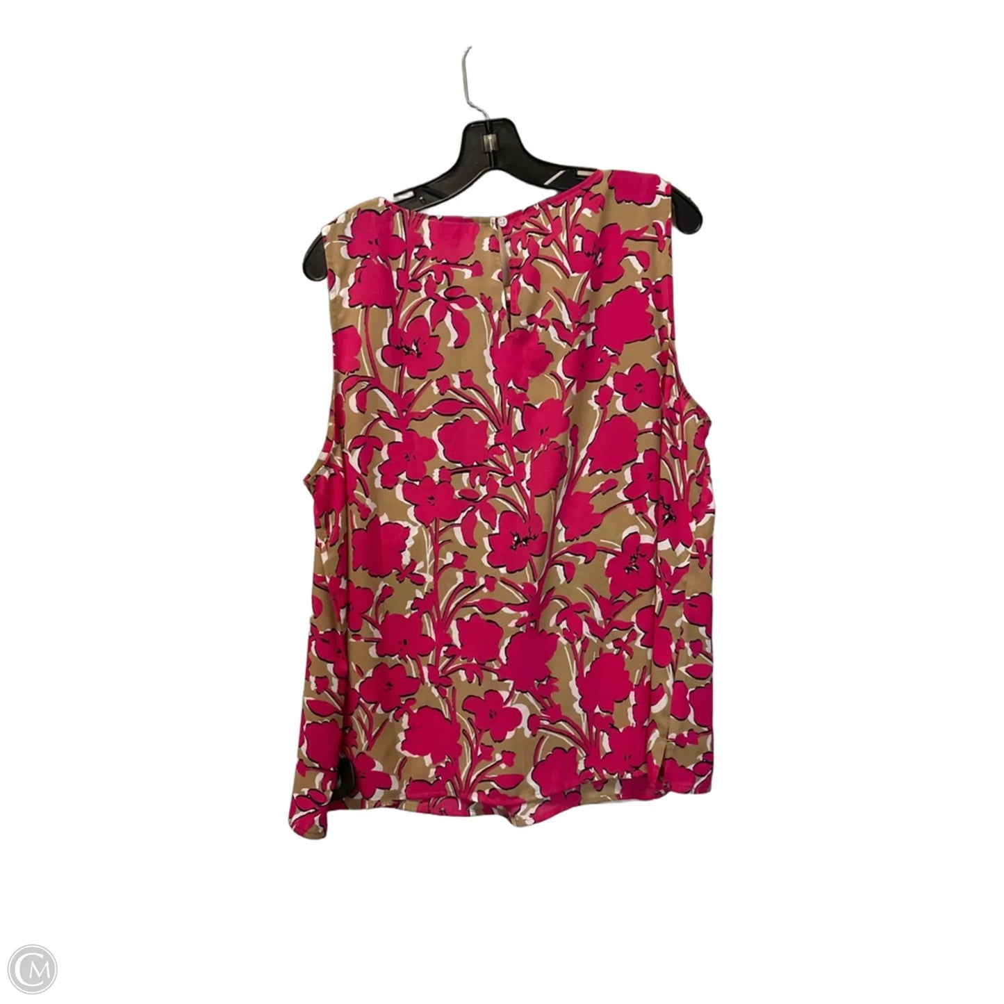 Top Sleeveless By Loft In Pink, Size: Xl