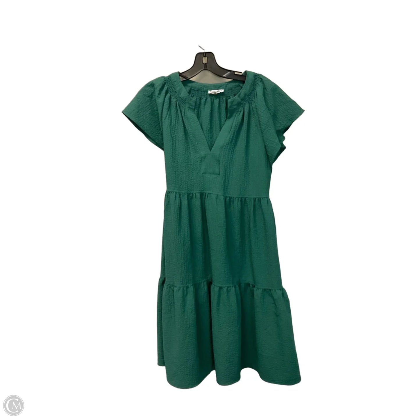Dress Casual Short By Calvin Klein In Green, Size: 12