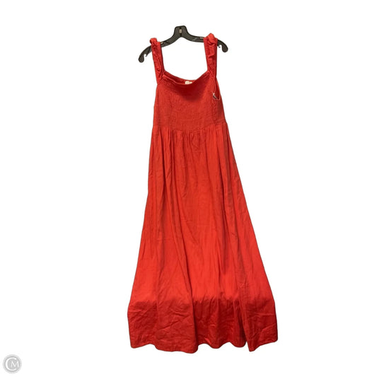 Dress Casual Maxi By Loft In Orange, Size: Xl