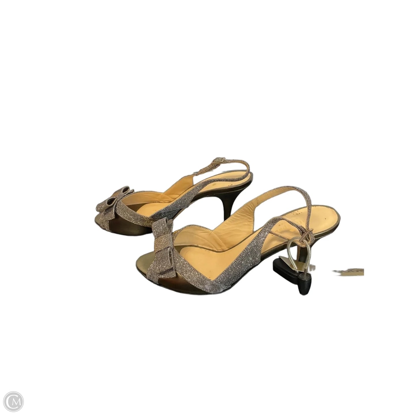 Shoes Designer By Kate Spade In Silver, Size: 7.5