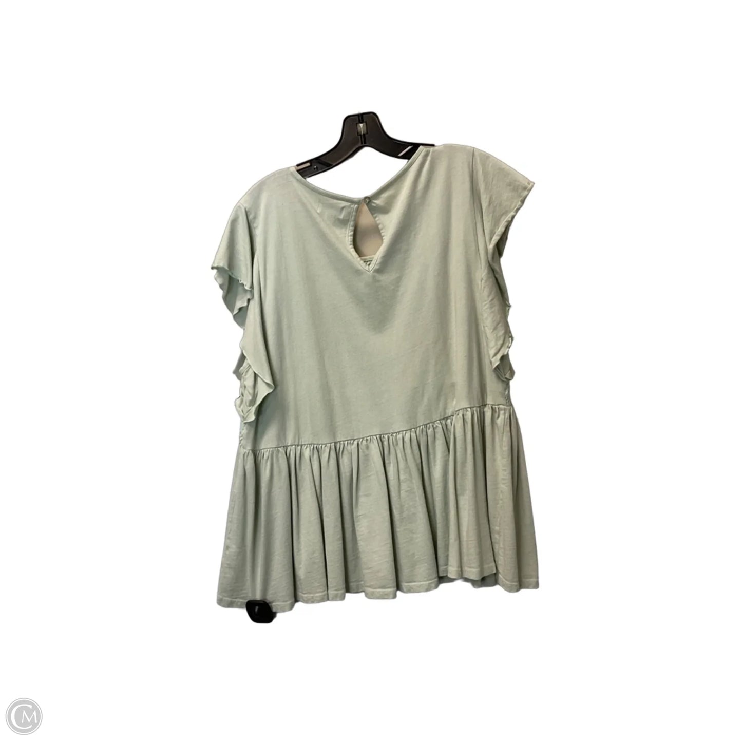 Top Short Sleeve By Wonderly In Green, Size: 1x
