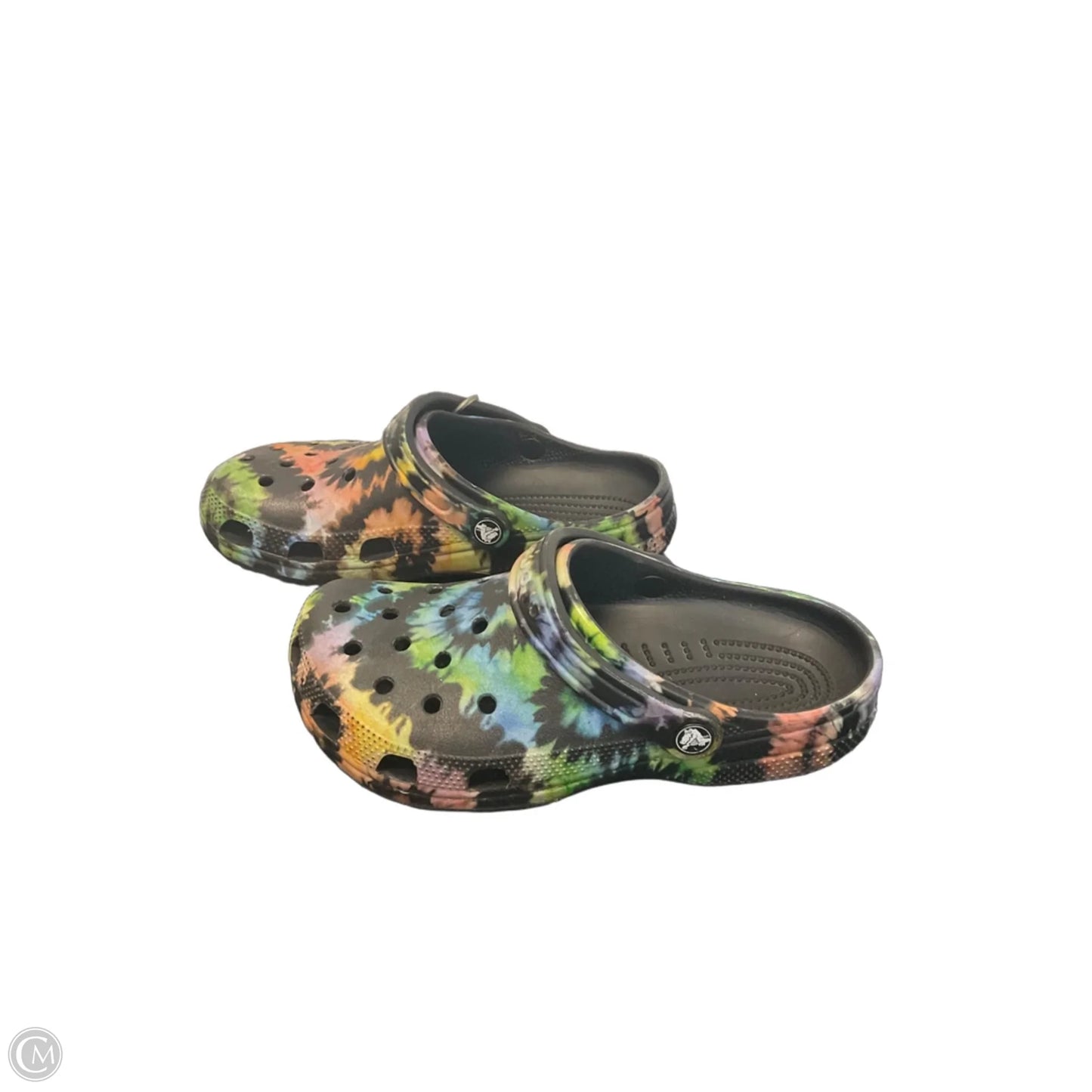 Shoes Flats By Crocs In Tie Dye Print, Size: 6