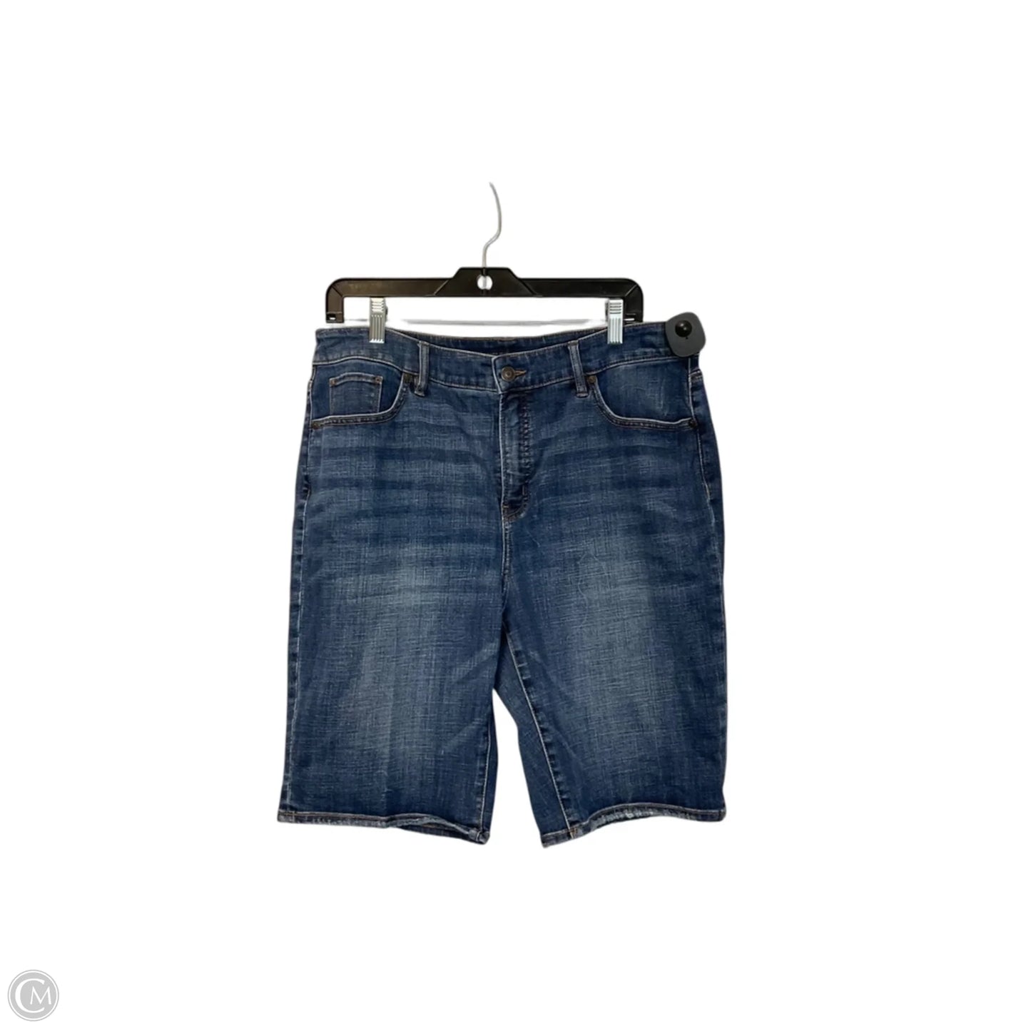 Shorts By Chicos In Blue Denim, Size: 14