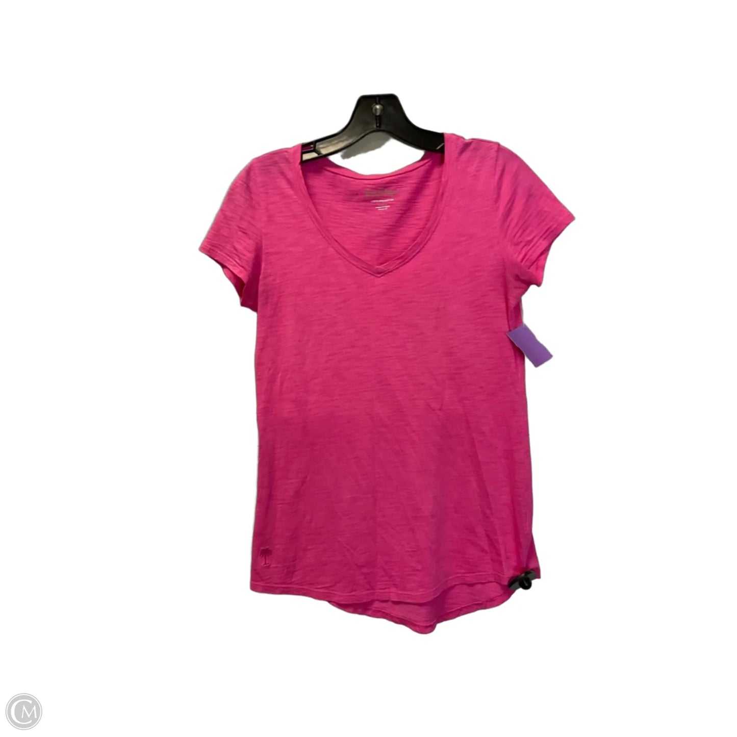 Top Short Sleeve Designer By Lilly Pulitzer In Pink, Size: S