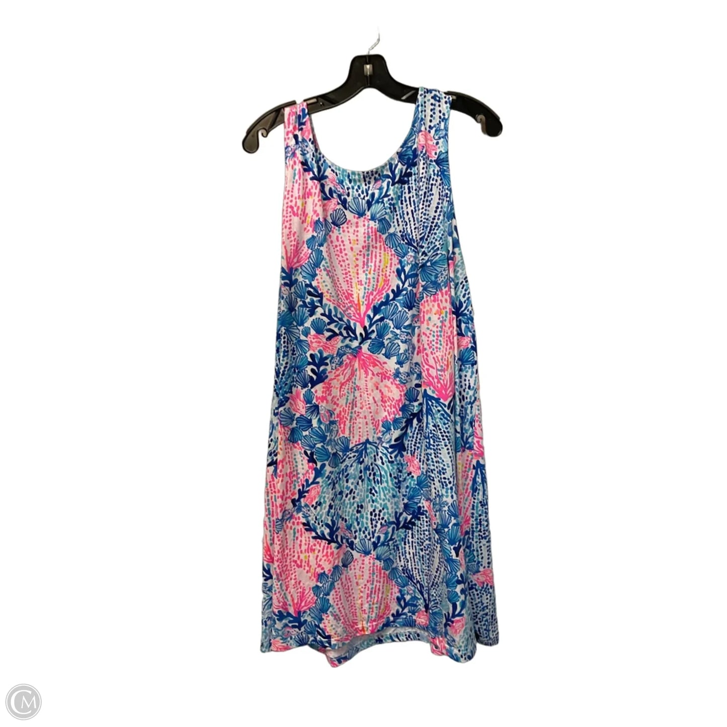 Dress Designer By Lilly Pulitzer In Blue & Pink, Size: Xxl