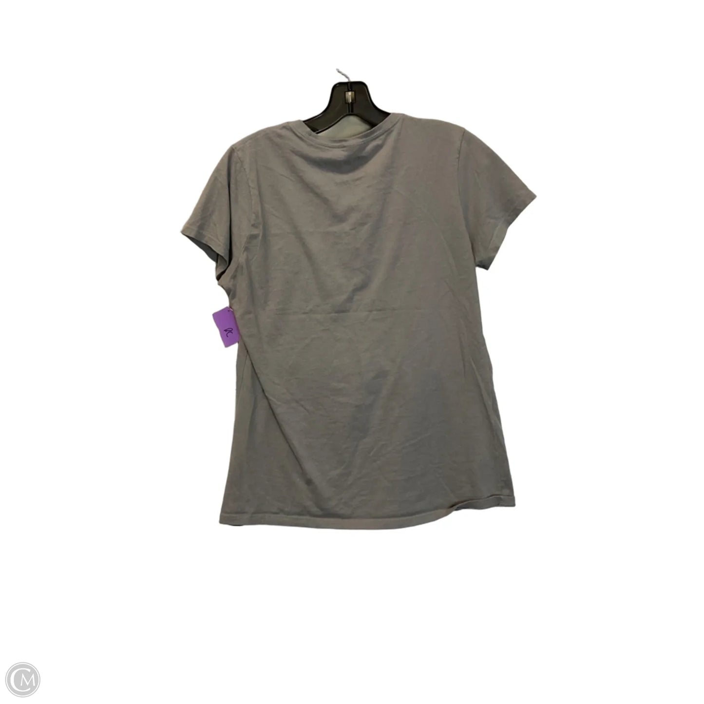 Top Short Sleeve Basic By Disney In Grey, Size: M
