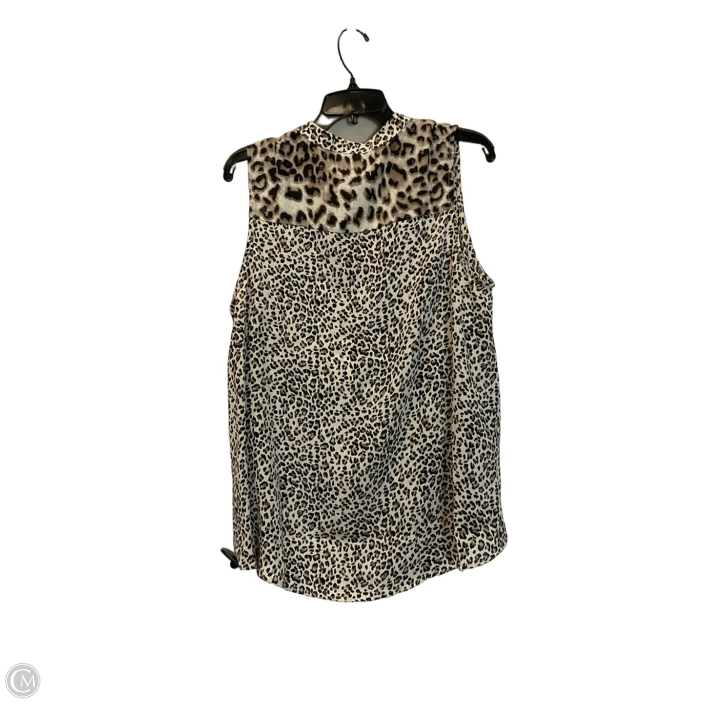 Top Sleeveless By Almost Pink In Animal Print, Size: L