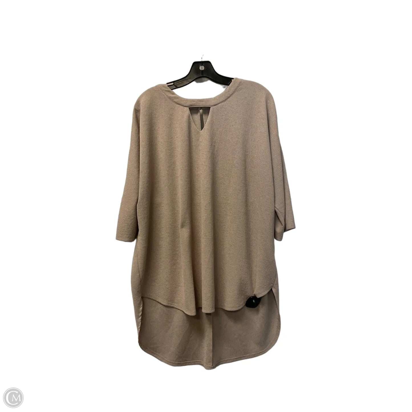 Top Short Sleeve By Cato In Brown, Size: Xl
