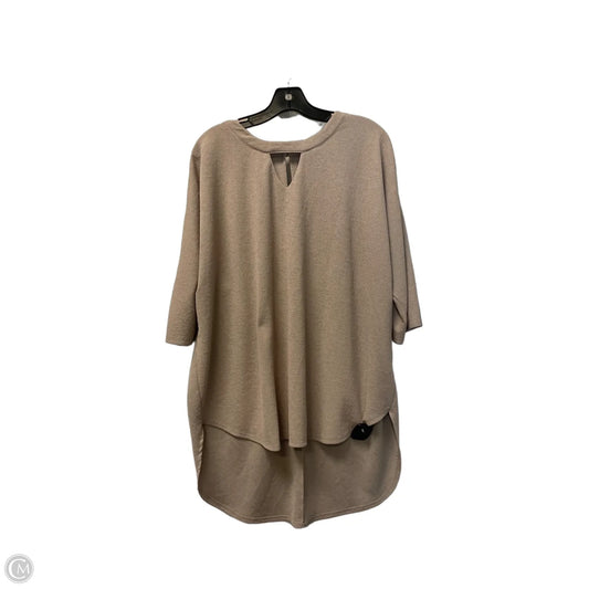 Top Short Sleeve By Cato In Brown, Size: Xl