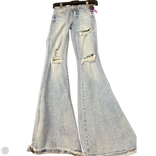 Jeans Flared By Flying Monkey In Blue Denim, Size: 0