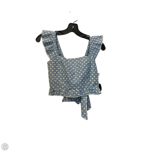 Top Sleeveless By Kirious In Blue, Size: S