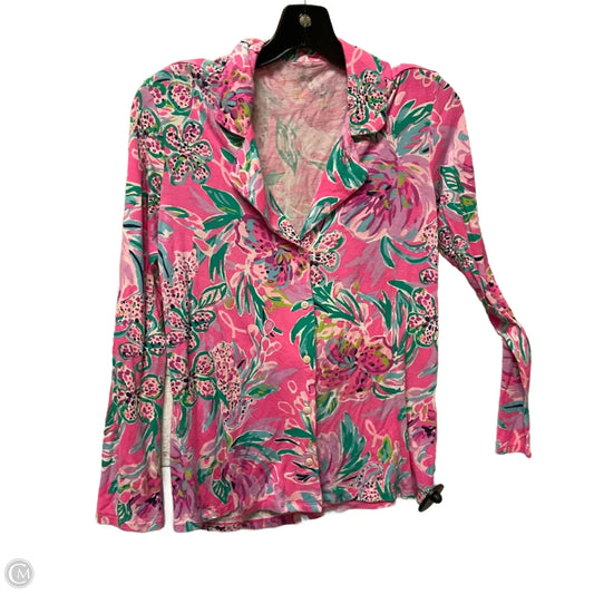 Top Long Sleeve Designer By Lilly Pulitzer In Pink, Size: Xs